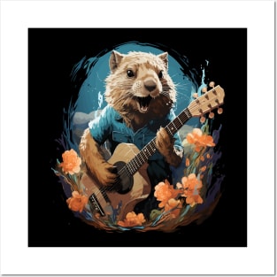 Prairie Dog Playing Guitar Posters and Art